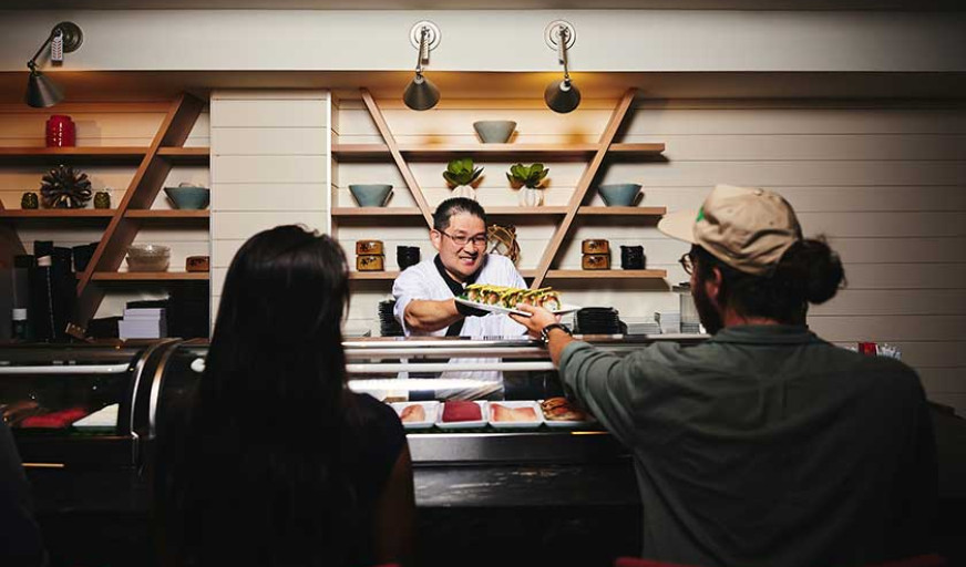 Sushi at Hadashi
